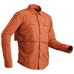 Chemise manches longues de Trekking désert DESERT 500 homme orange