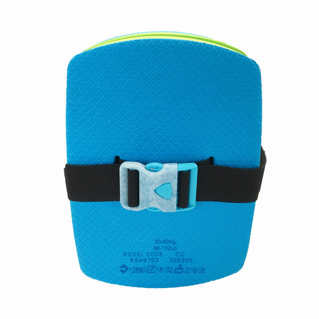 Ceinture de natation bleu vert 30-60 kg avec flotteur amovible