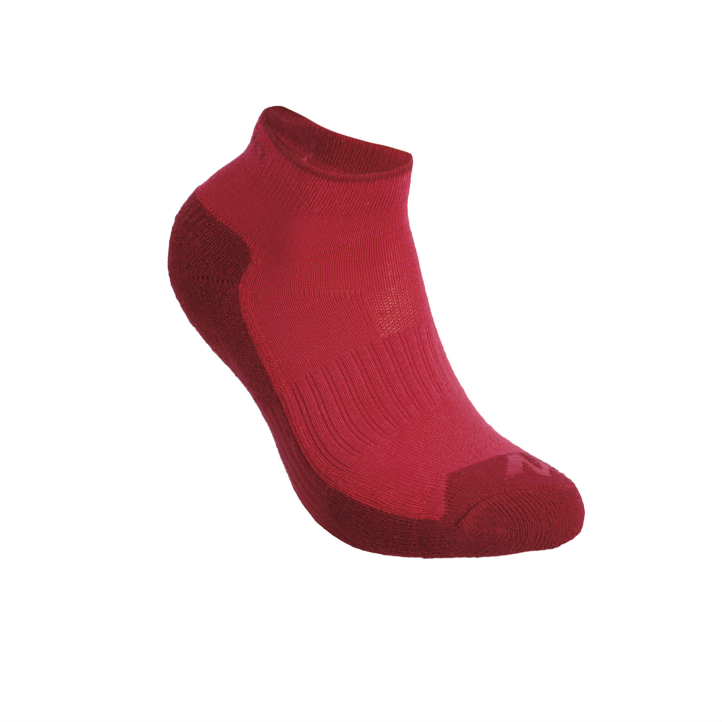 Kids’ hiking socks MH100 Pink/Grey packaged as 2 pairs 5/9