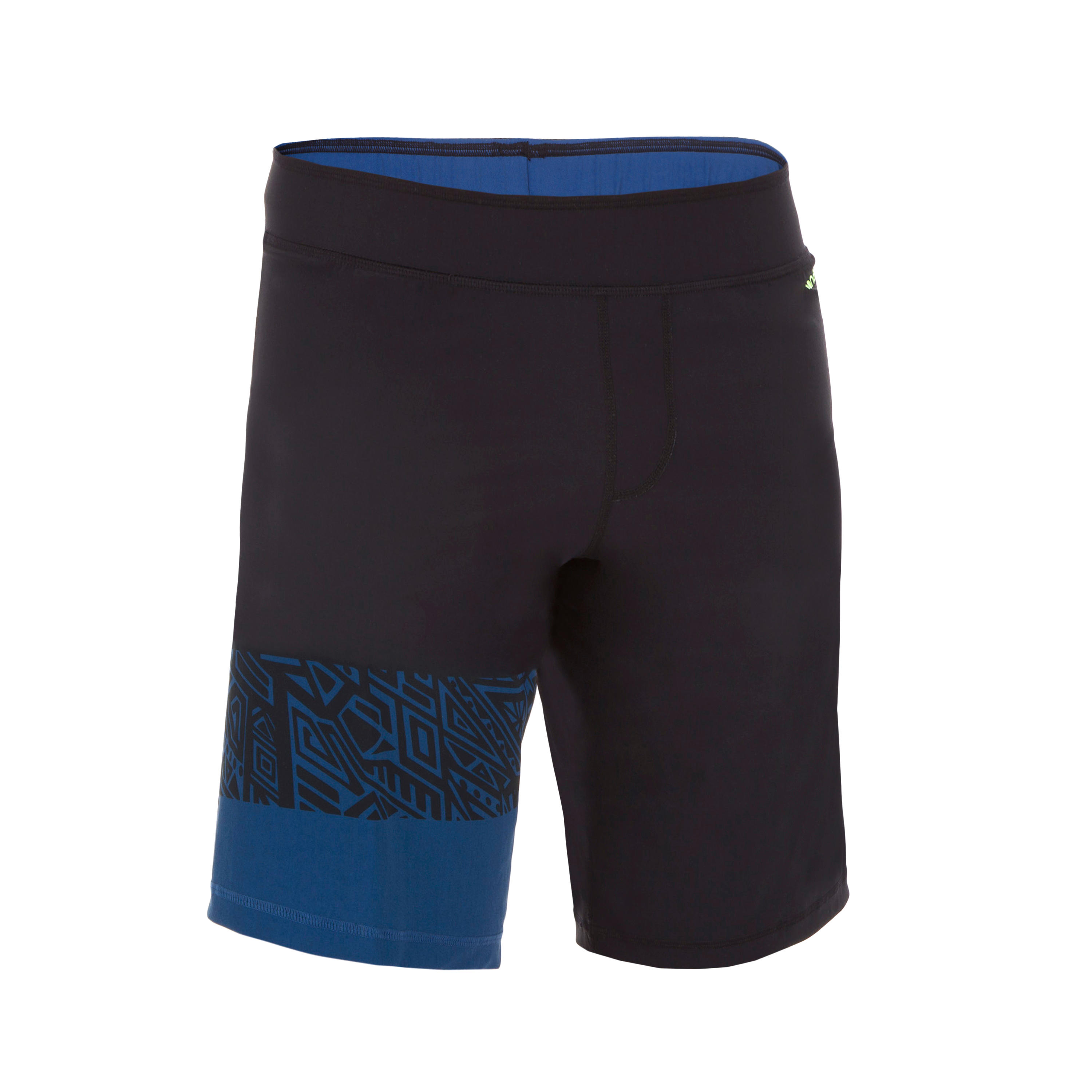 100 MEN’S LONG SWIMMING SHORTS - MAO BLACK 1/5