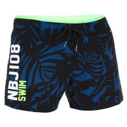NBJI 100 MEN’S SHORT SWIMMING SHORTS ALL LIA BLACK