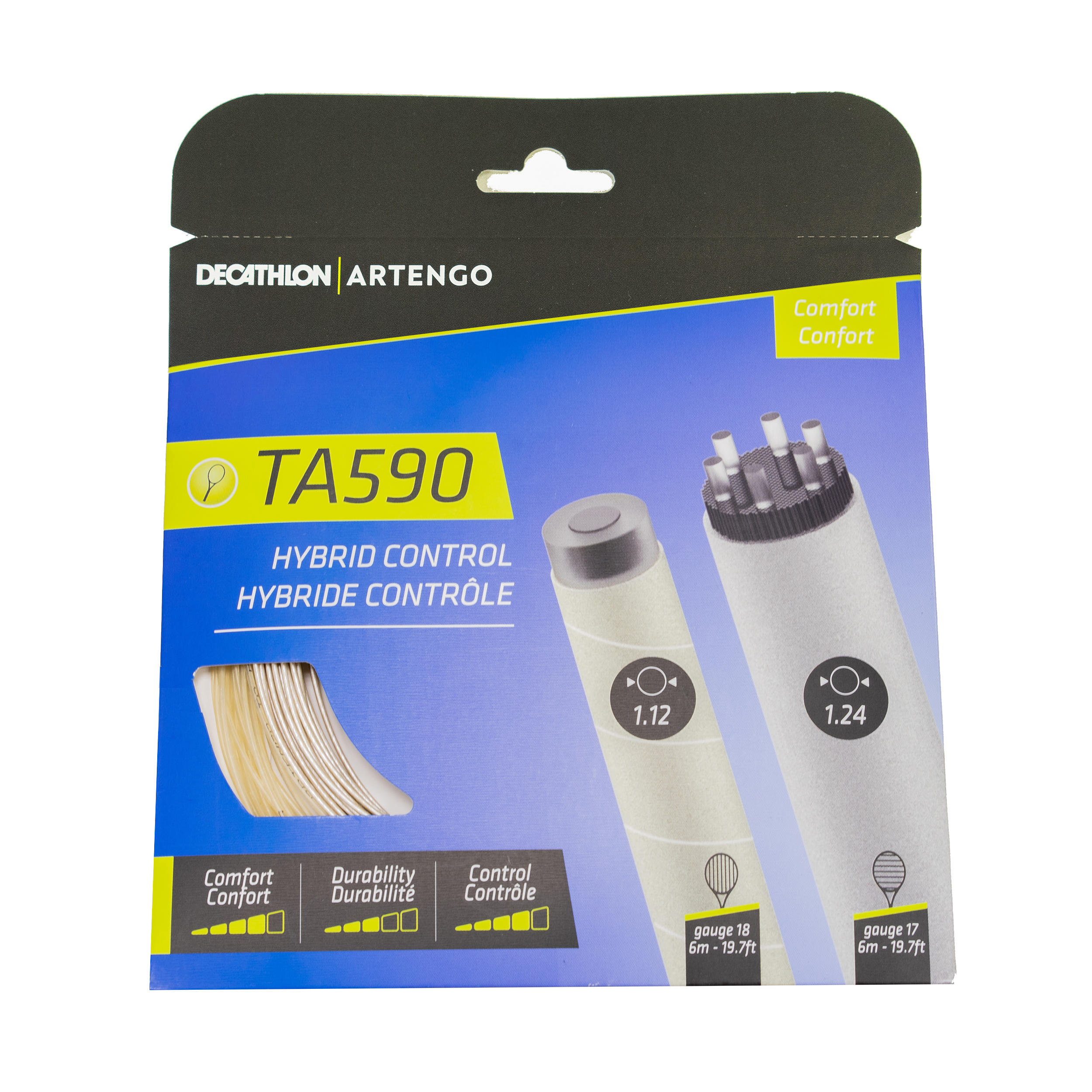 TA 590 Hybrid Comfort Control Tennis String - Beige 2/2