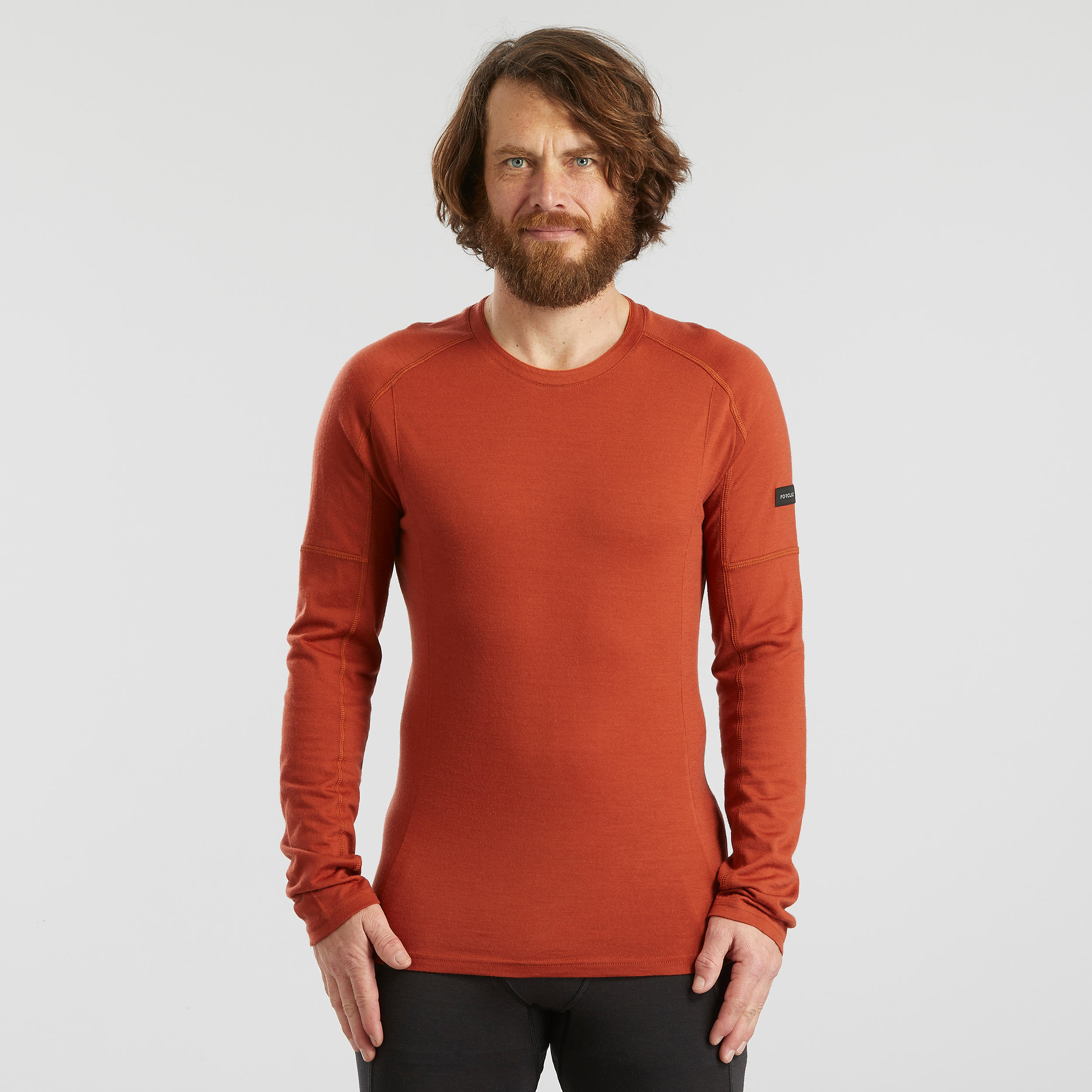 T-shirt lana merinos montagna uomo MT500 WOOL FORCLAZ | DECATHLON