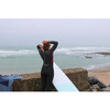 Гидрокостюм для серфинга неопреновый 4/3 мм слитный женский серый 500 Olaian