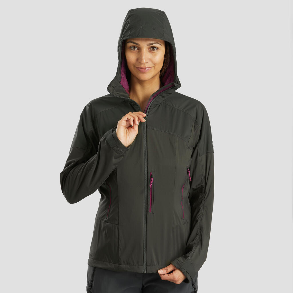 Softshelljacke Damen winddicht warm Trekking - MT900
