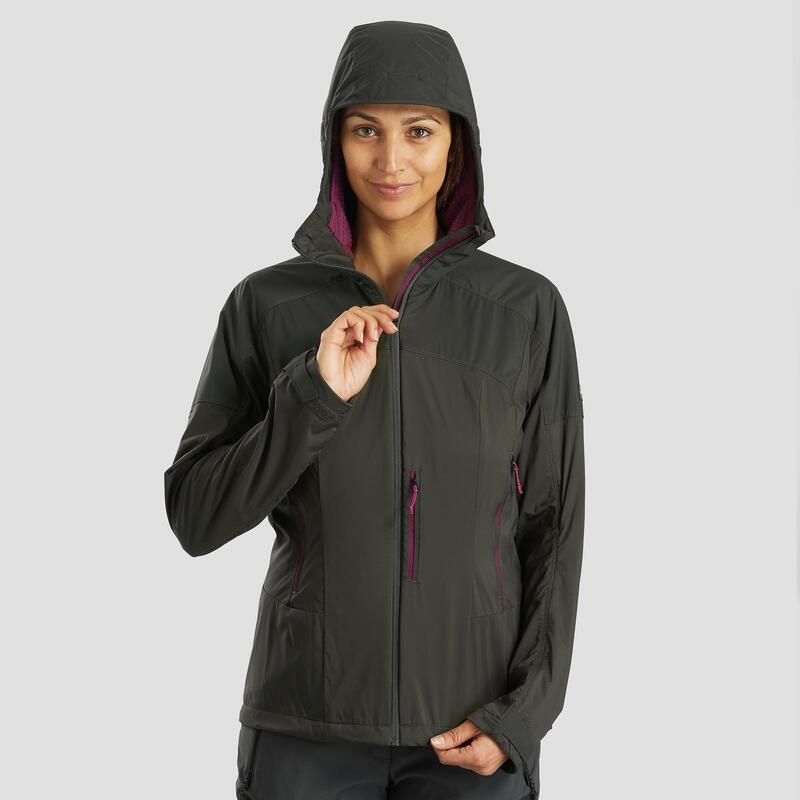 Női softshell kabát MT900, meleg, szélálló, khaki