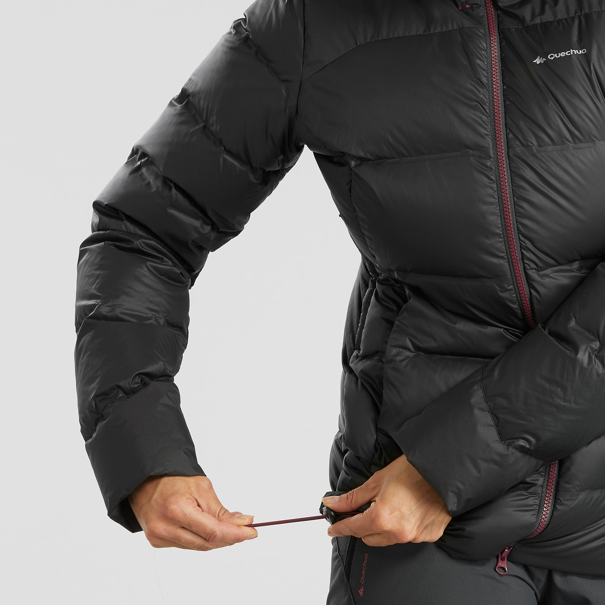 Women s Mountain Trekking Down Jacket Trek 900 black