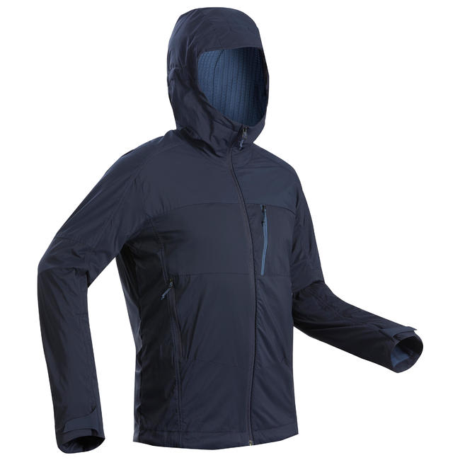 Men's Mountain Trekking Softshell Wind Warm Jacket - Trek 900 Windwarm ...
