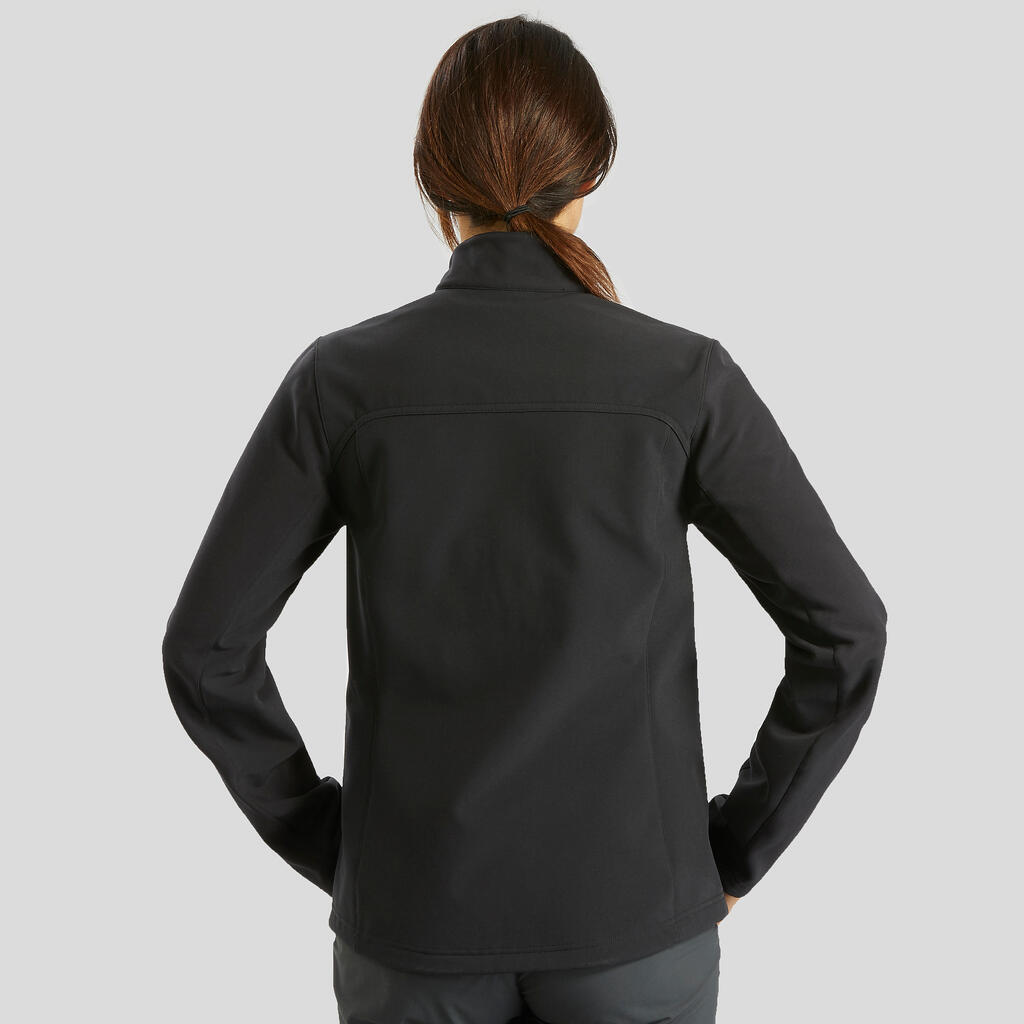 Softshelljacke Trek 100 Damen schwarz