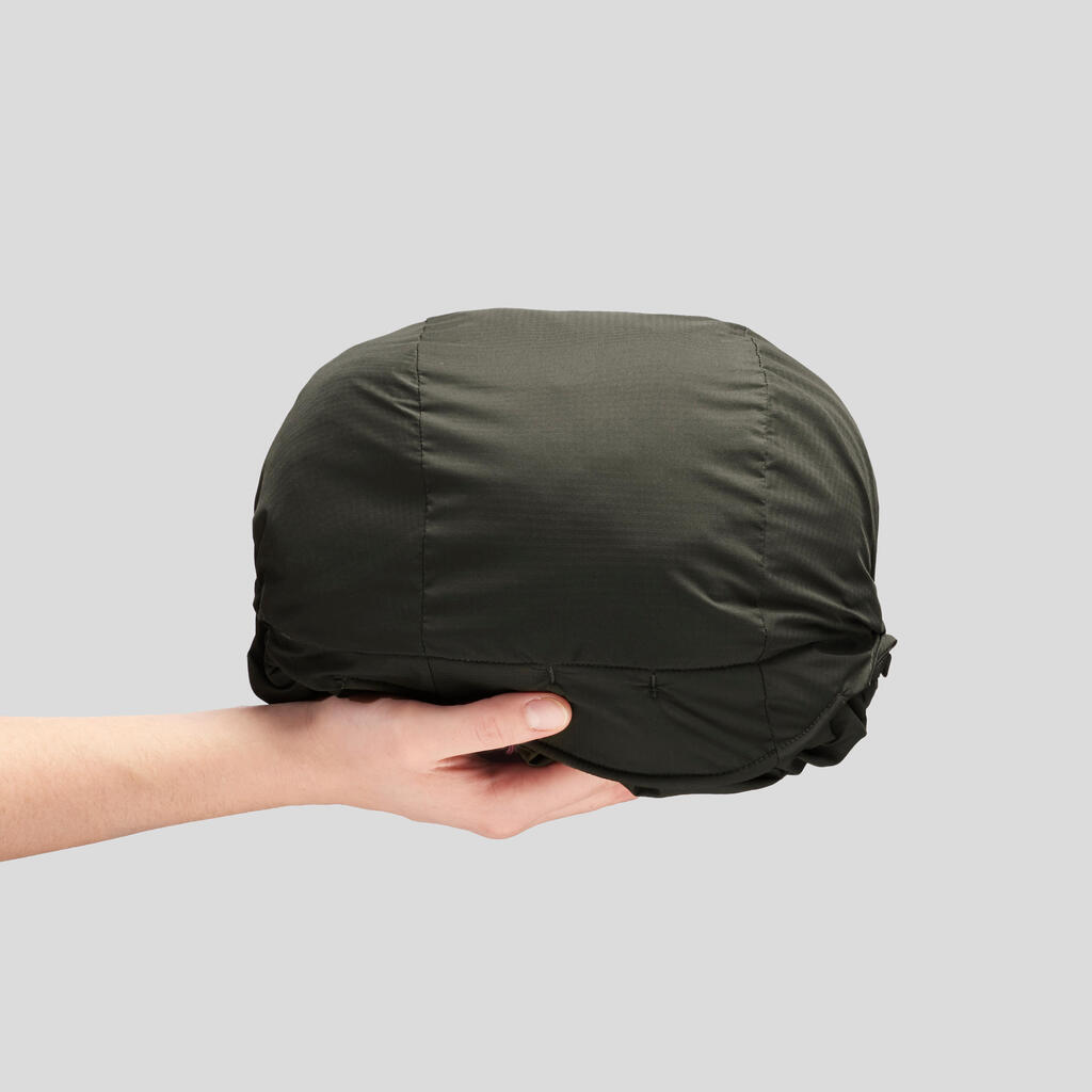 Dámska softshellová vetruvzdorná bunda Trek 900 na horskú turistiku tmavomodrá