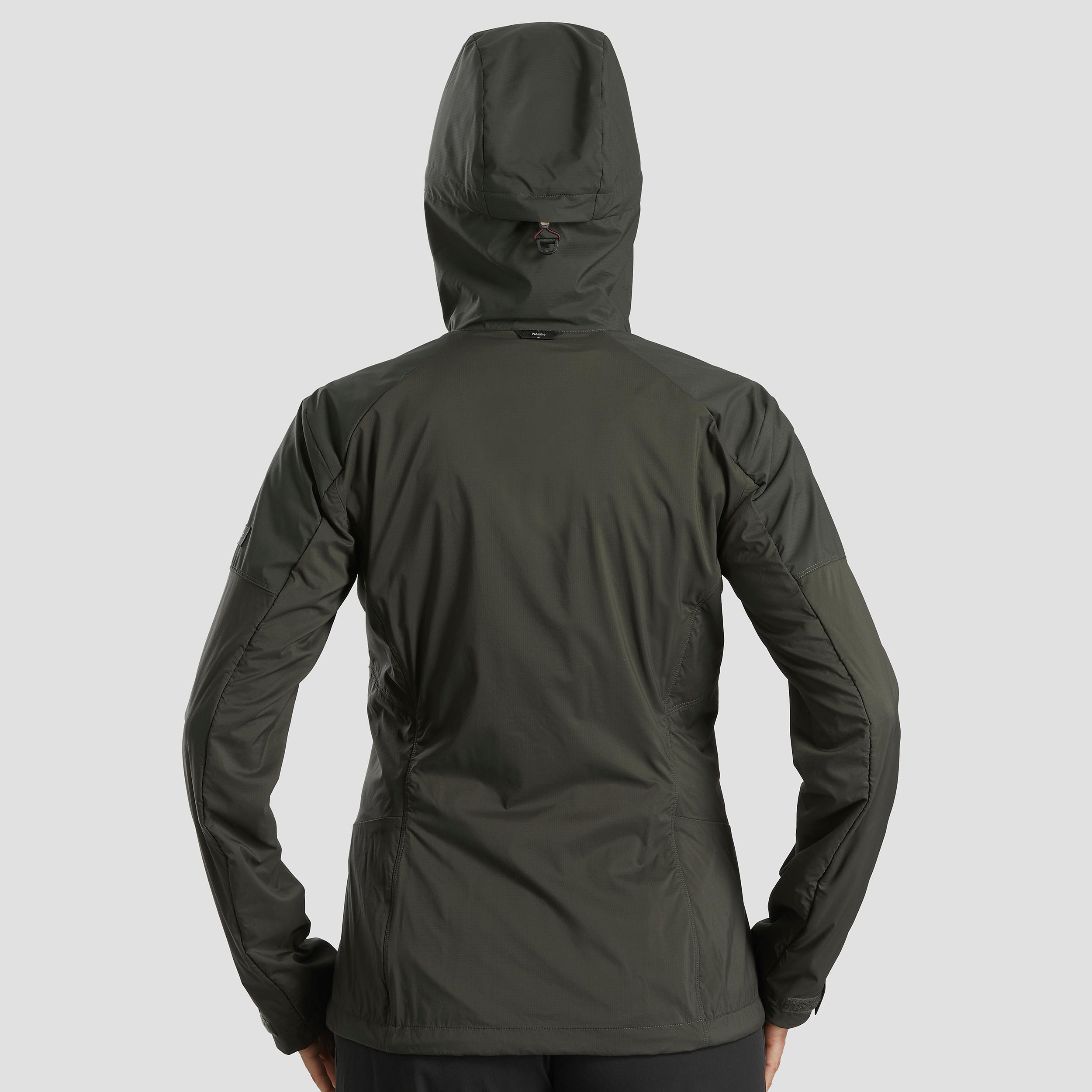 Softshell de montaña y trekking con capucha Mujer Forclaz Trek900 verde 2/10