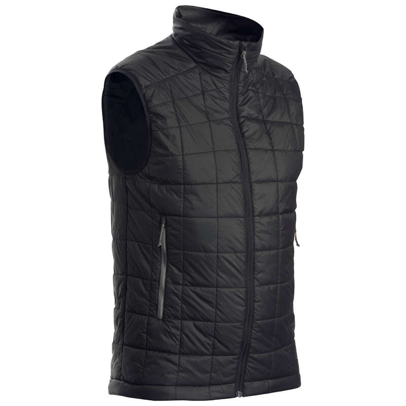 MEN DOWN JACKET, VEST MOUNTAIN TREK Trekking - M Gilet Trek 100 - black FORCLAZ - Trekking