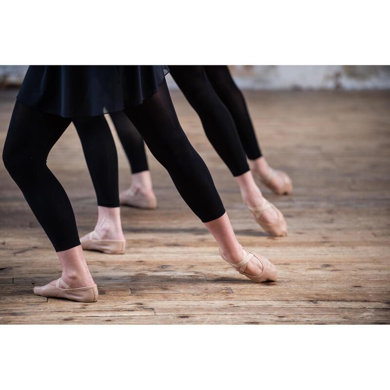 Medias de danza clásica sin pies beige para mujer - Decathlon