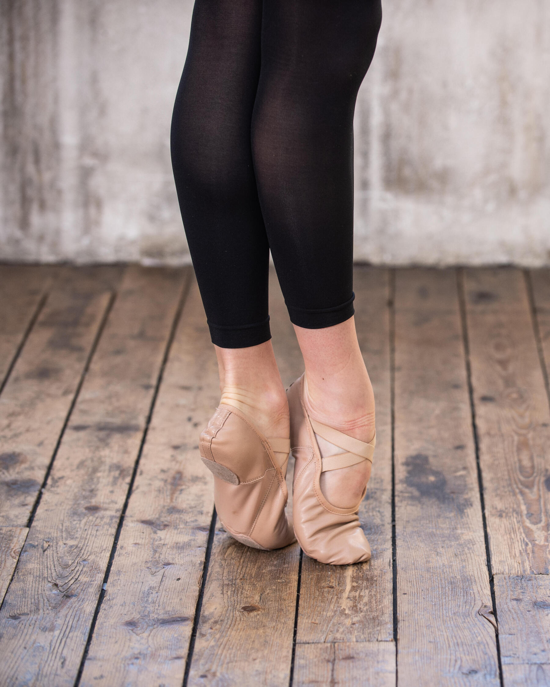 迪卡儂-古典-舞-兩點式-皮革-鞋底