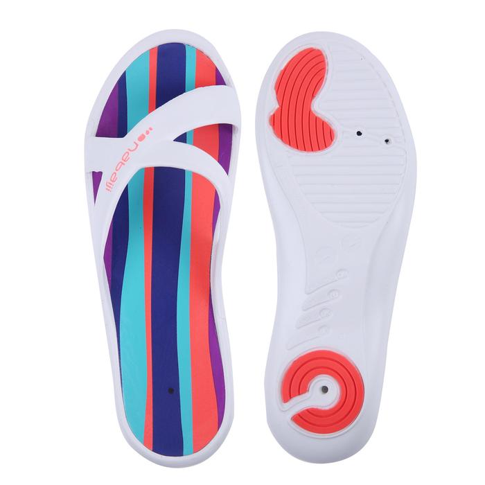 Metaslap SSP 500 Women's Pool Sandals Radian Print Black Decathlon