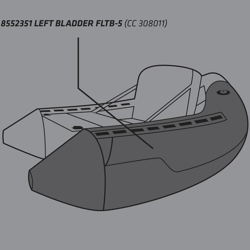 Luftkammer links Belly Boot Float Tube FLTB-5