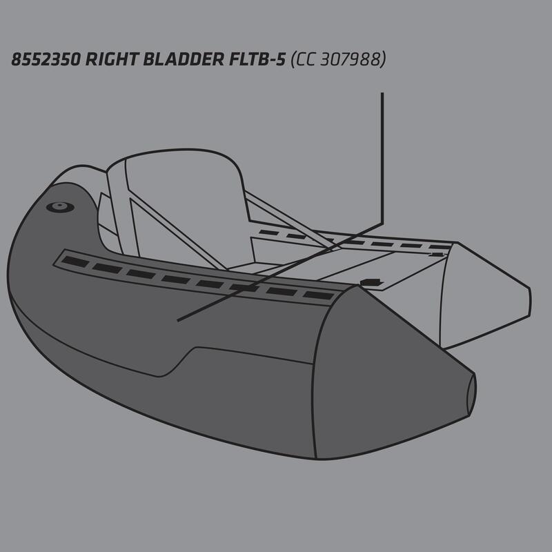 Jobb oldali légkamra az FLTB-5 float tube-hoz