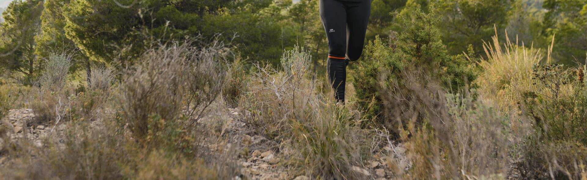 Woman runs in south forest