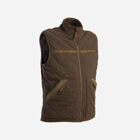 Country Sport Silent Padded Gilet 500 Brown.