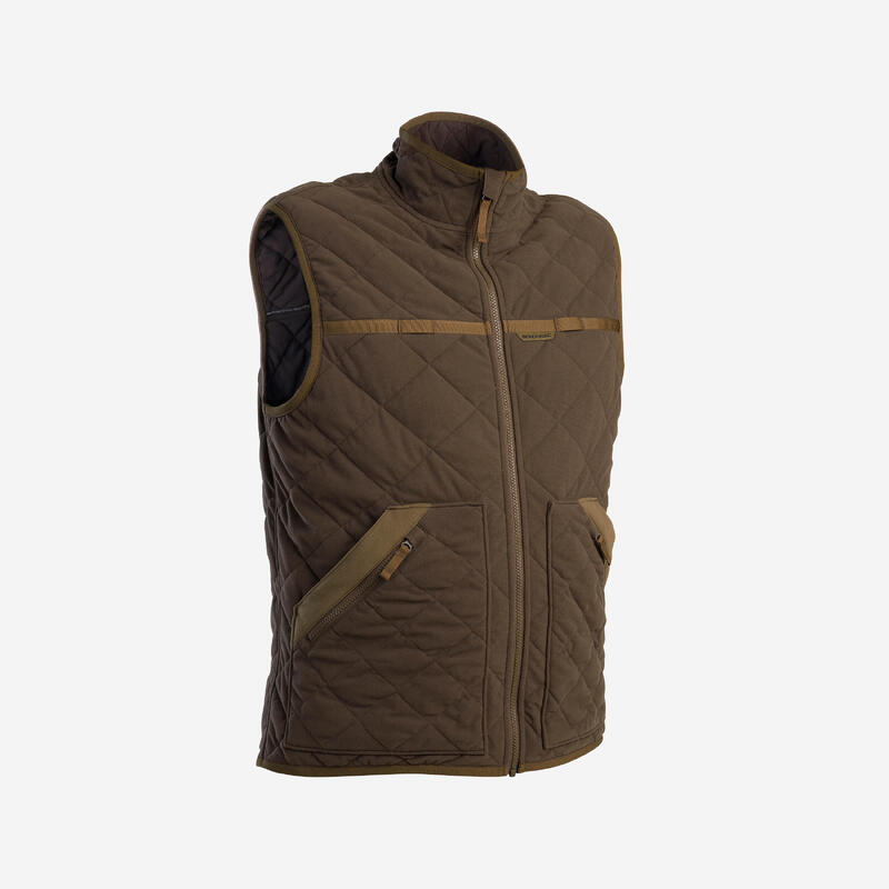 Gilet caccia silenzioso 500 marrone