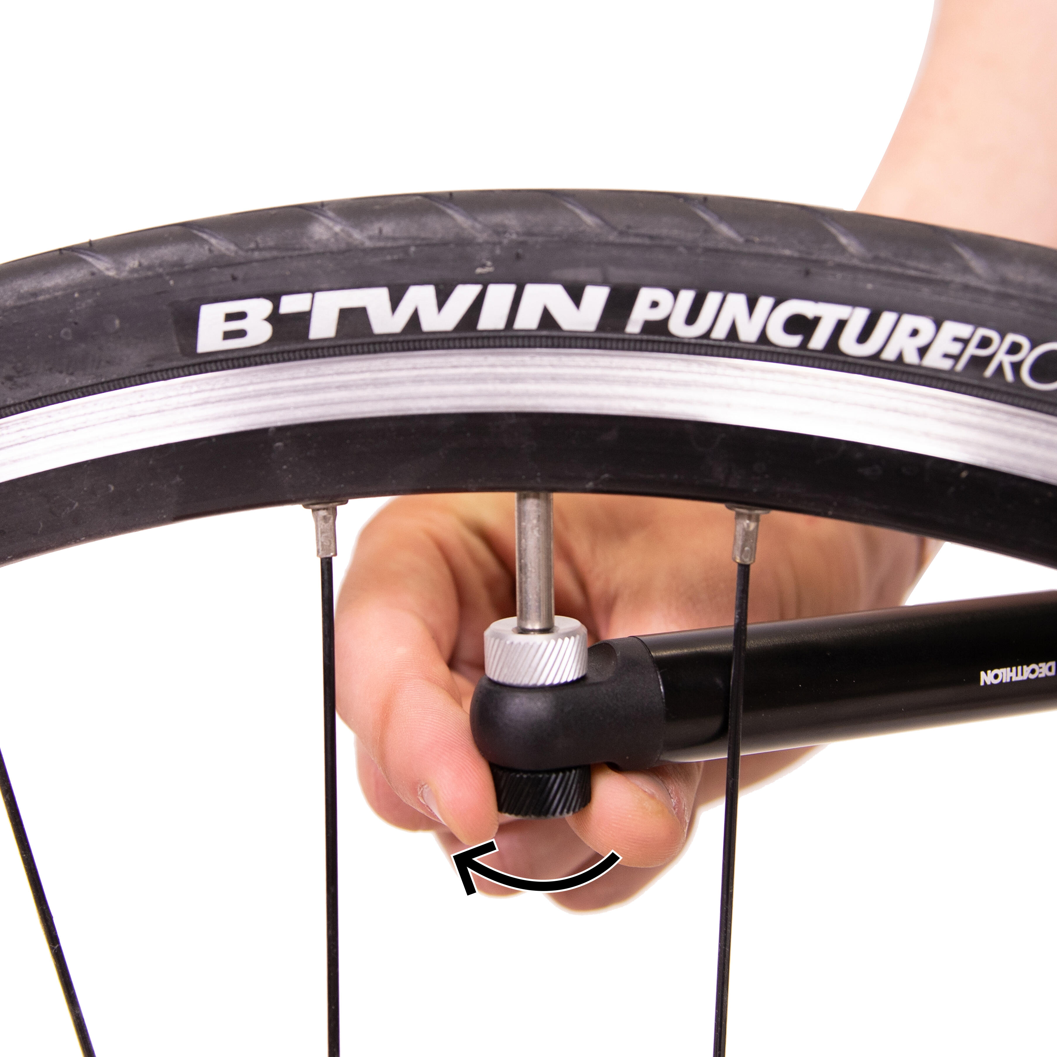 Pompe à main de vélo compacte – noir - RIVERSIDE