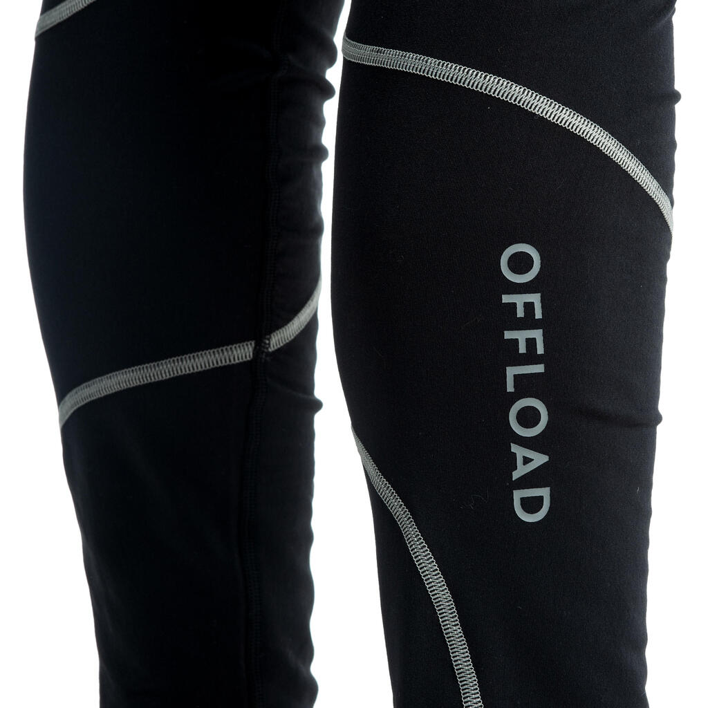 Adult Rugby Tights R500 - Black