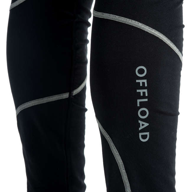 OFFLOAD Adult Rugby Tights R500 Black Decathlon