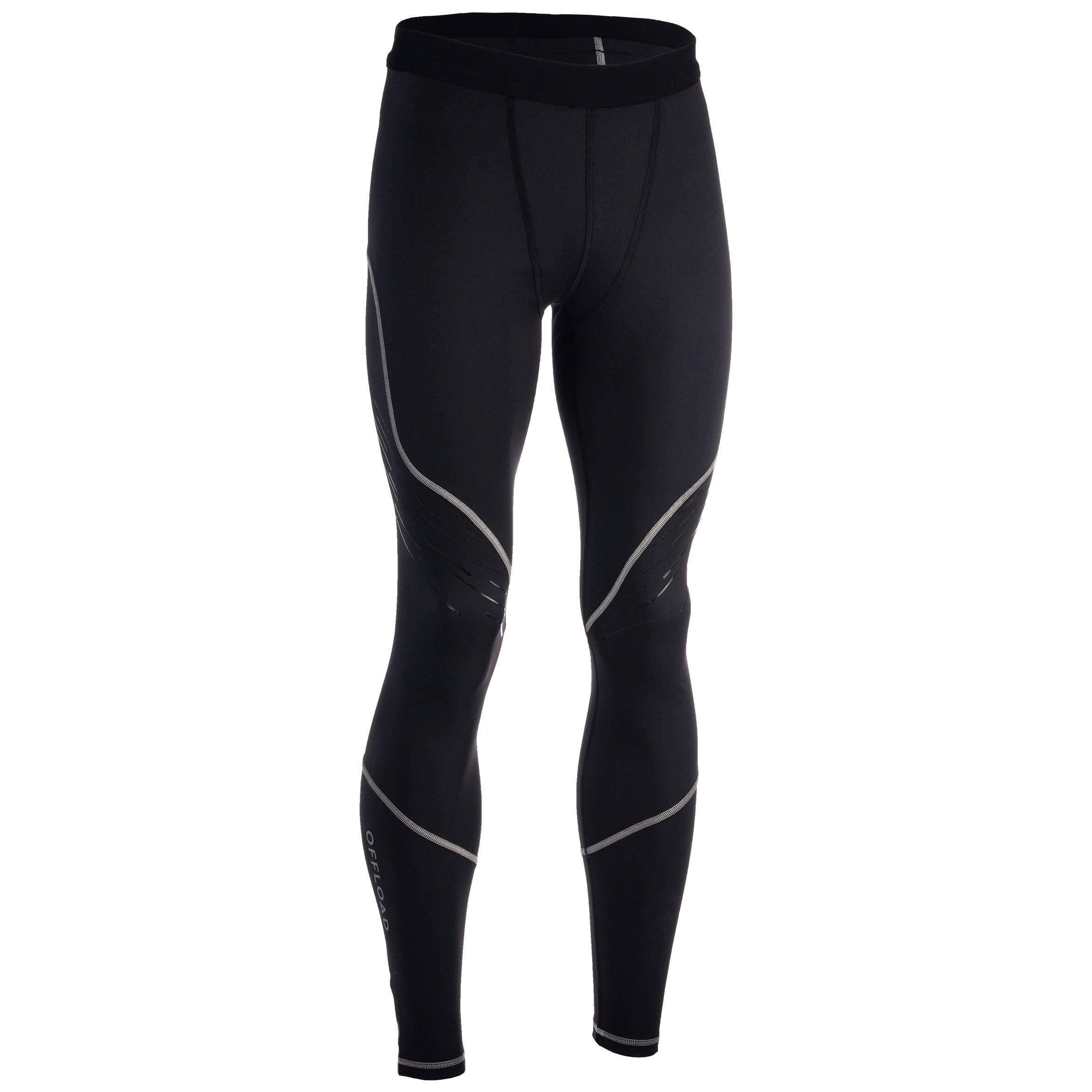 Adult Rugby Tights R500 - Black 1/9