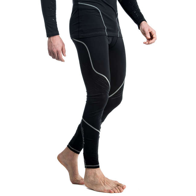 OFFLOAD Adult Rugby Tights R500 Black Decathlon