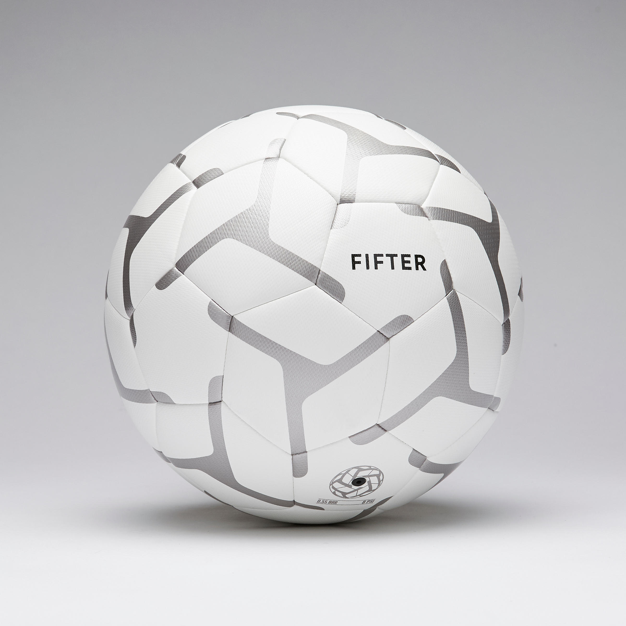 Society 100 5-A-Side Football Size 4 - White/Grey 8/15