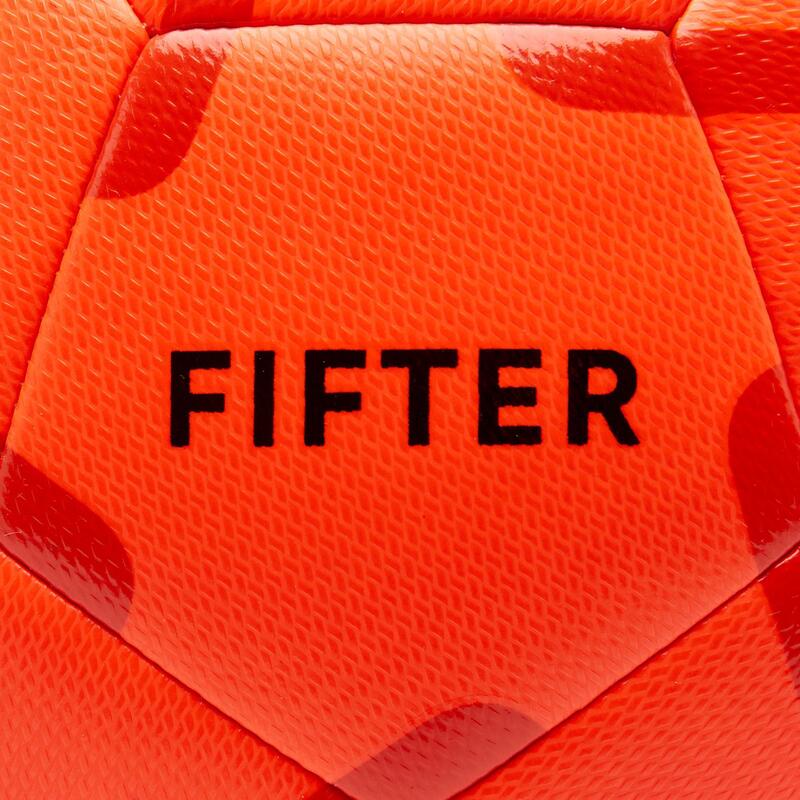 Balón de Fútbol 5 Fifter Society 100 talla 5 naranja rojo