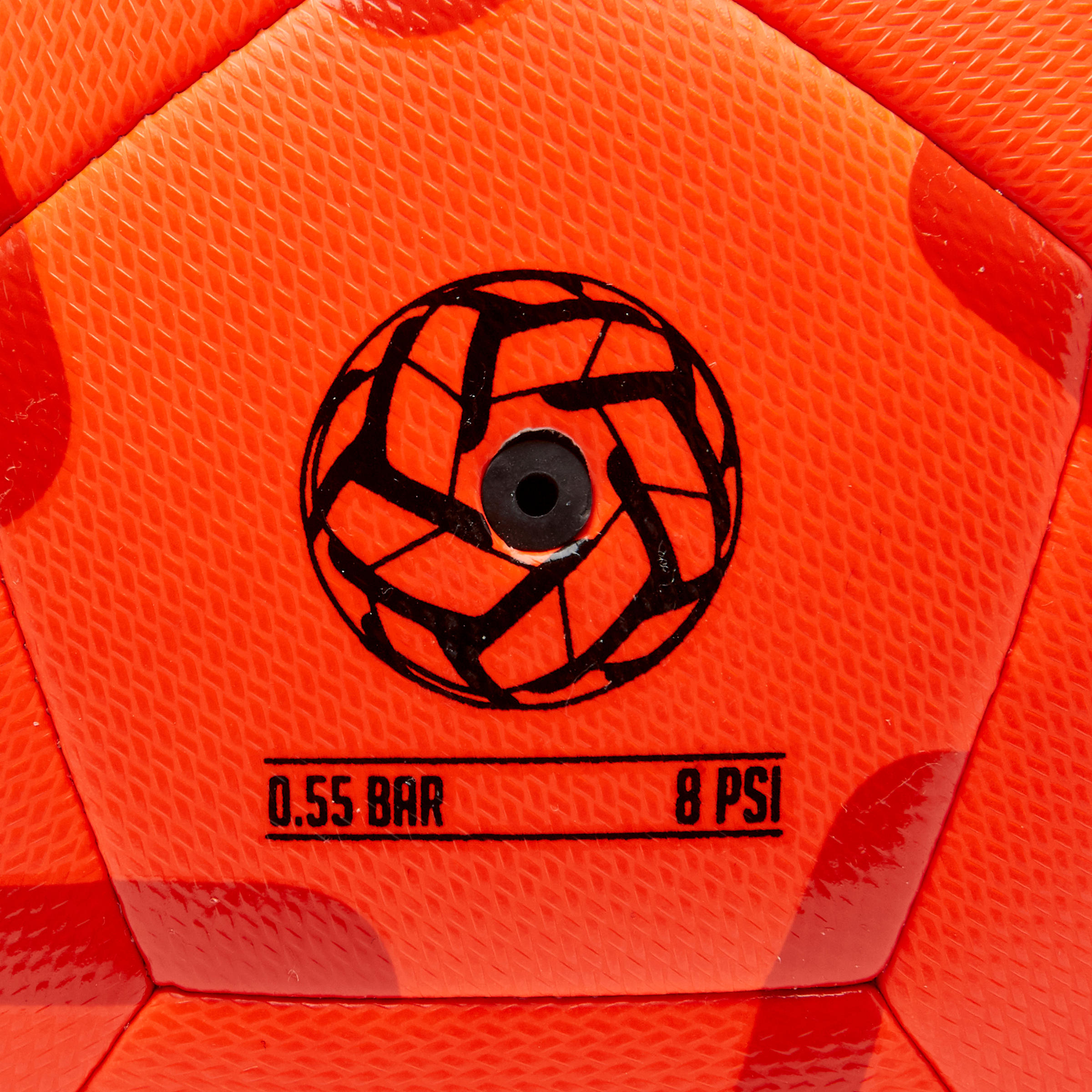 100 5-A-Side Football Size 5 - Orange/Red 6/8