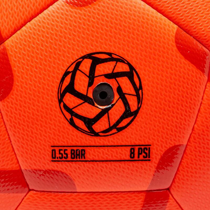 Balón de Fútbol 5 Fifter Society 100 talla 5 naranja rojo