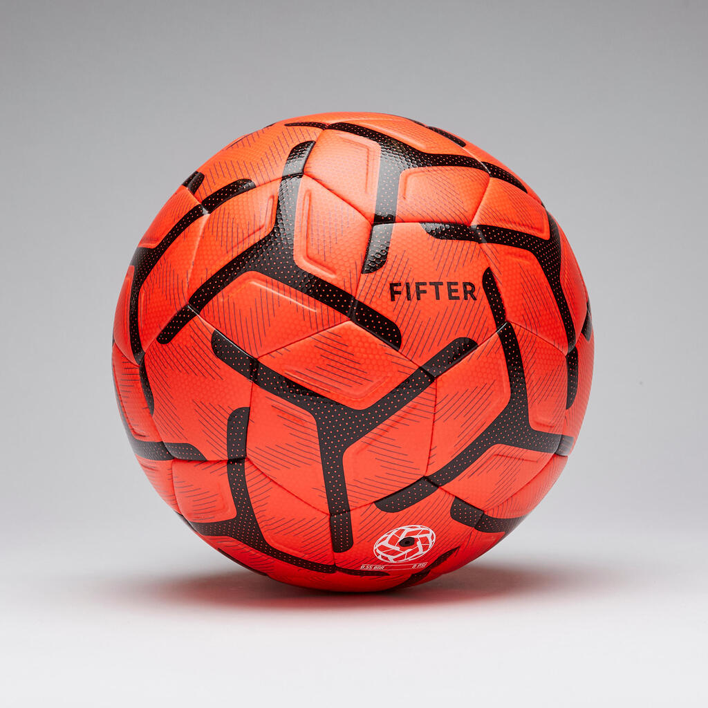 Ballon de Foot5 Society 500 taille 4 Orange _SLASH_ Noir