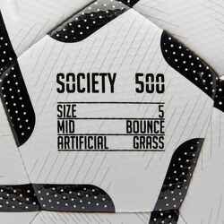Society 500 5-A-Side Football Size 4 - Black/White