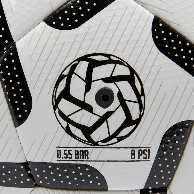 Balón de Fútbol 5 Fifter Society 500 talla 5 blanco negro