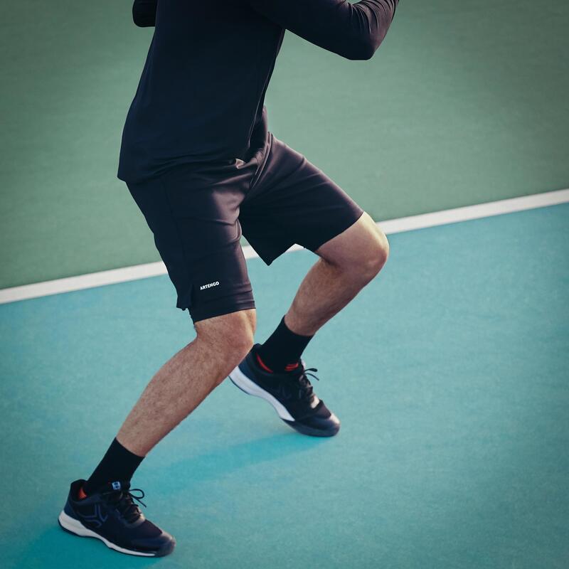 Pantalón corto de tenis térmico Hombre Artengo TS 500 negro