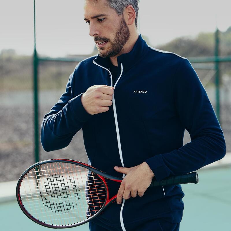 Felpa tennis uomo 500 THERMIC blu