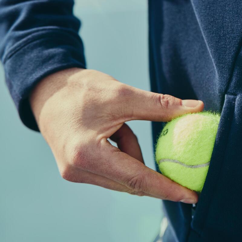 Chaqueta de tenis hombre Artengo TJA500 TH marino blanco