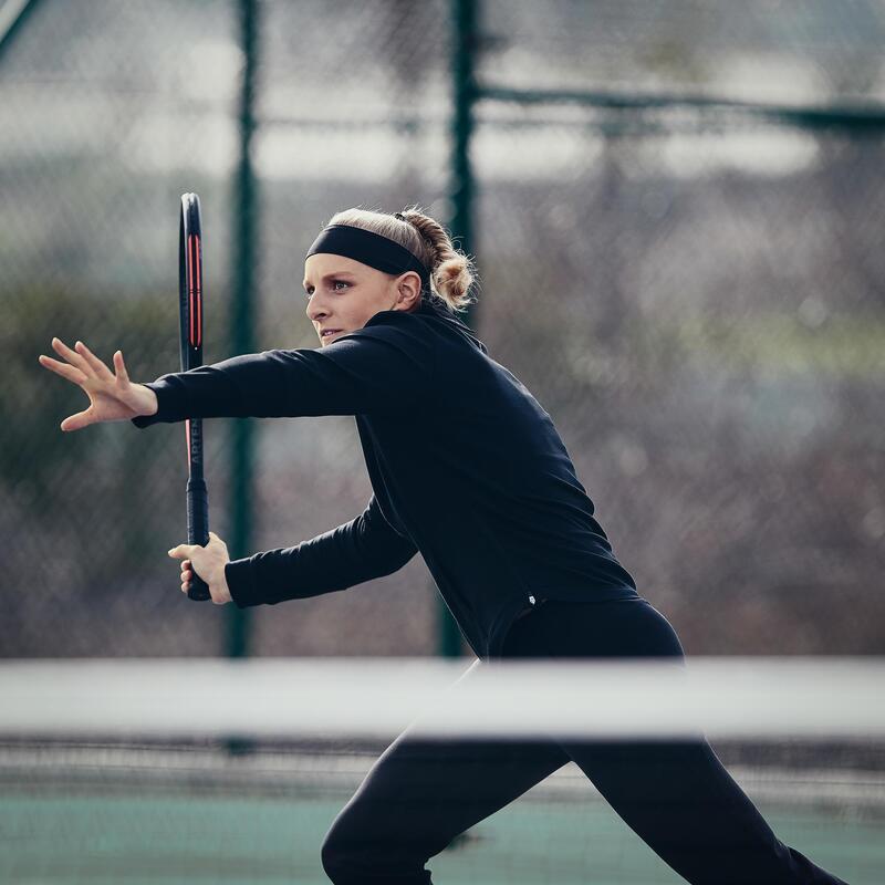 Tennisvest voor dames Dry 900 zwart