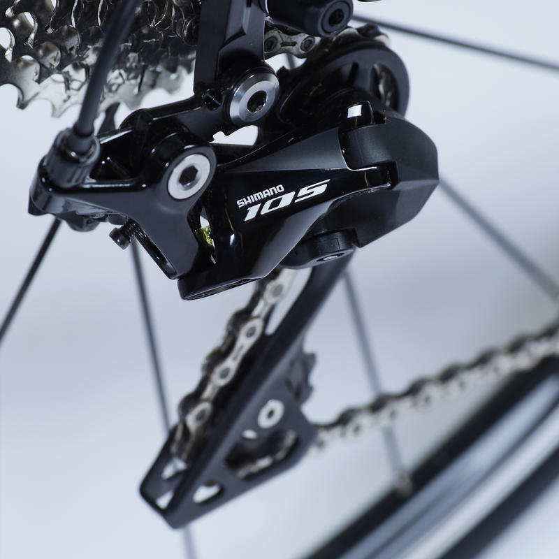 Women's Road Bike Ultra RCR CF 105 Black Decathlon