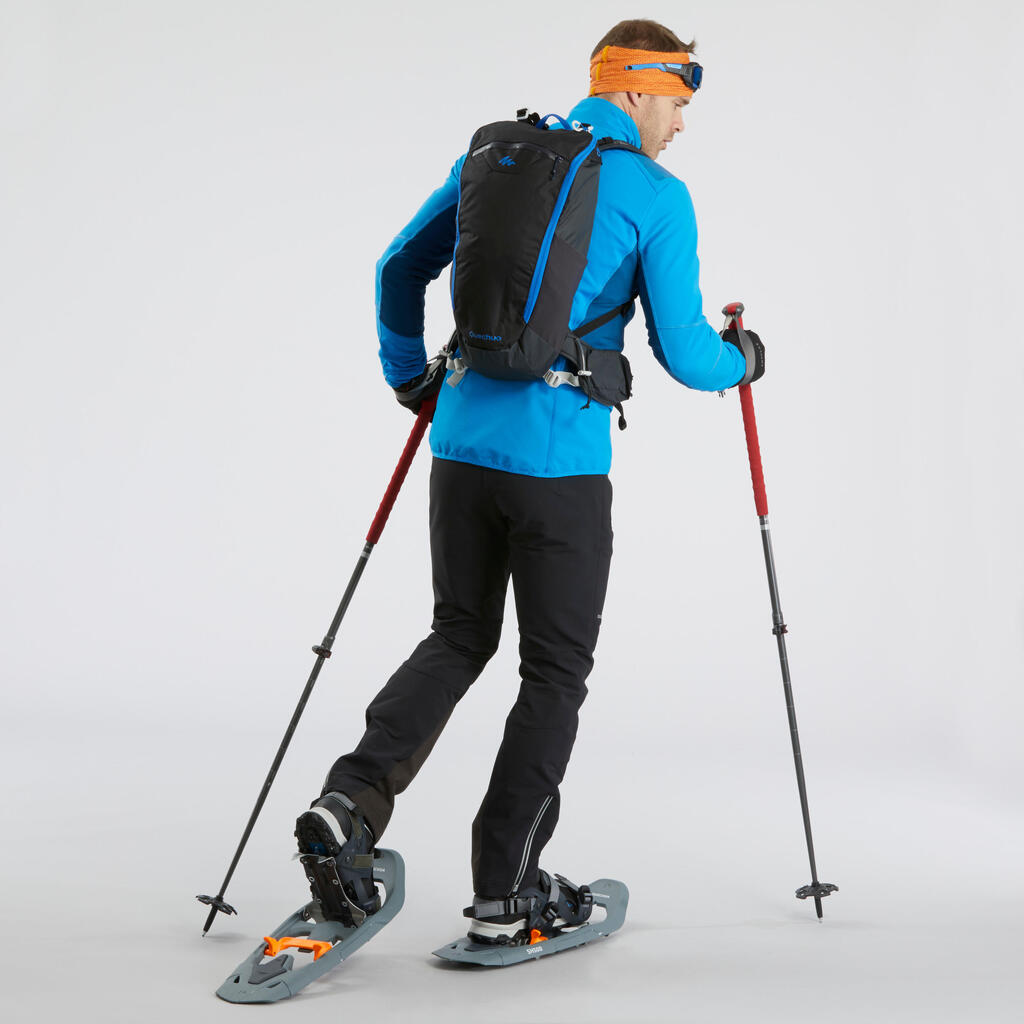 Moška topla pohodniška softshell jakna SH900 WARM