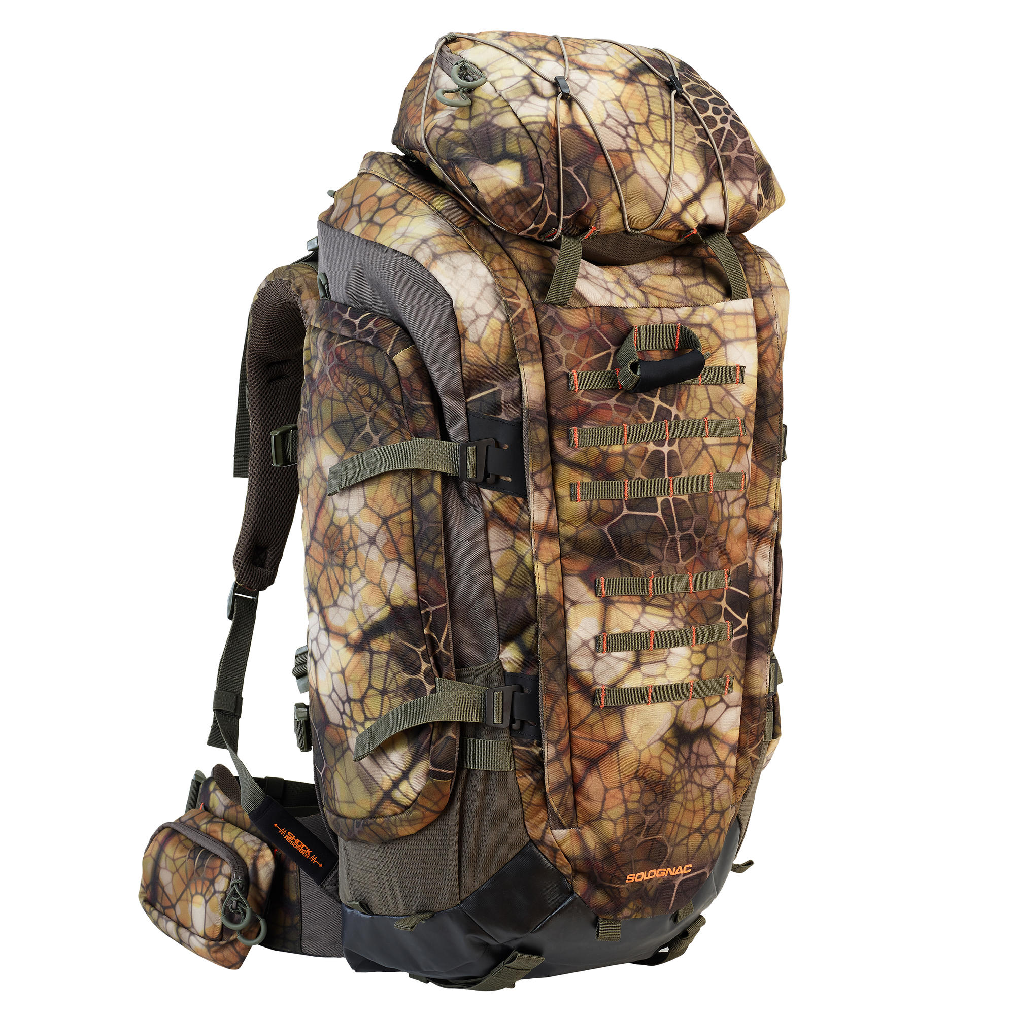 70L+10L Hunting Backpack - Camo | Solognac