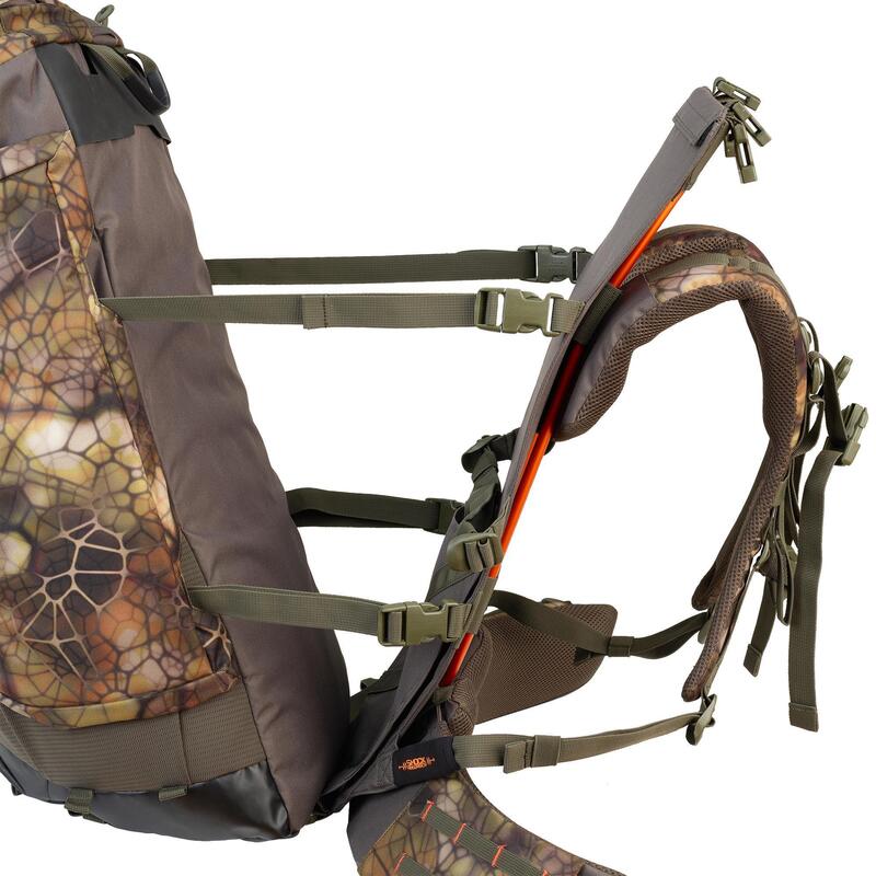 Mochila Caza Camuflaje 70+10L Solognac Perlante Sigilo