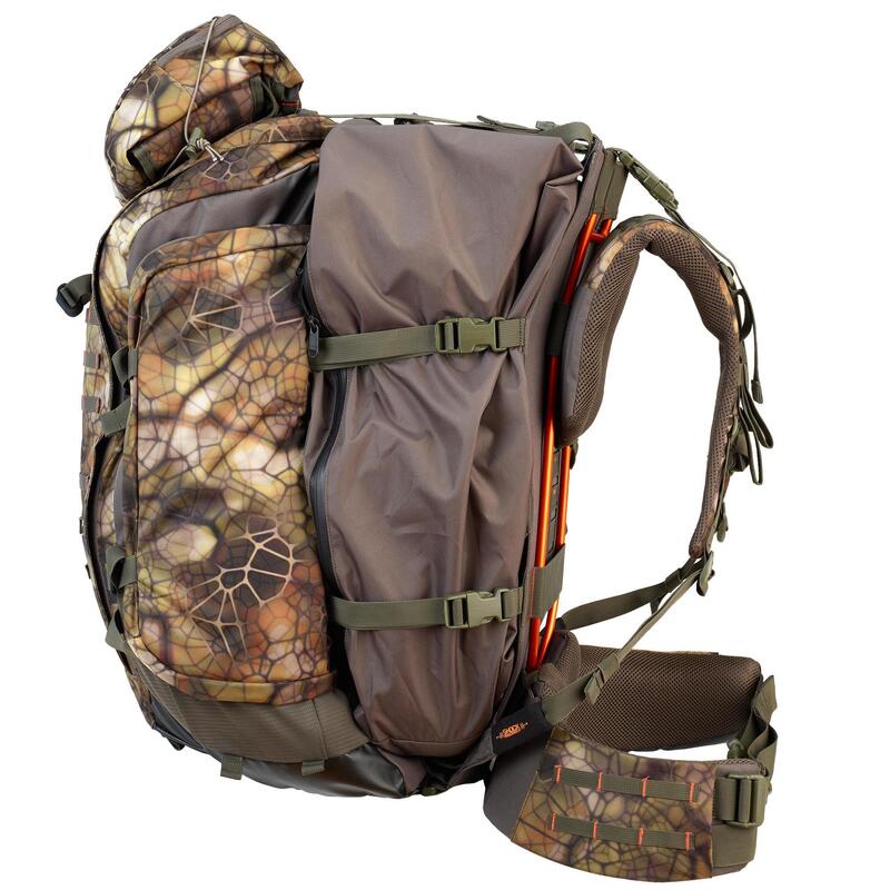 Mochila Caza Camuflaje 70+10L Solognac Perlante Sigilo