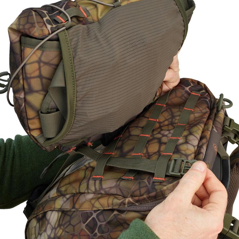 Mochila Caza Camuflaje 70+10L Solognac Perlante Sigilo