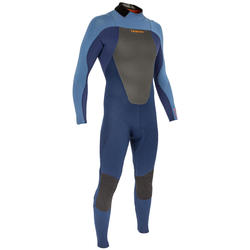 500 Men's 3/2 mm Neoprene Surfing Wetsuit - Blue