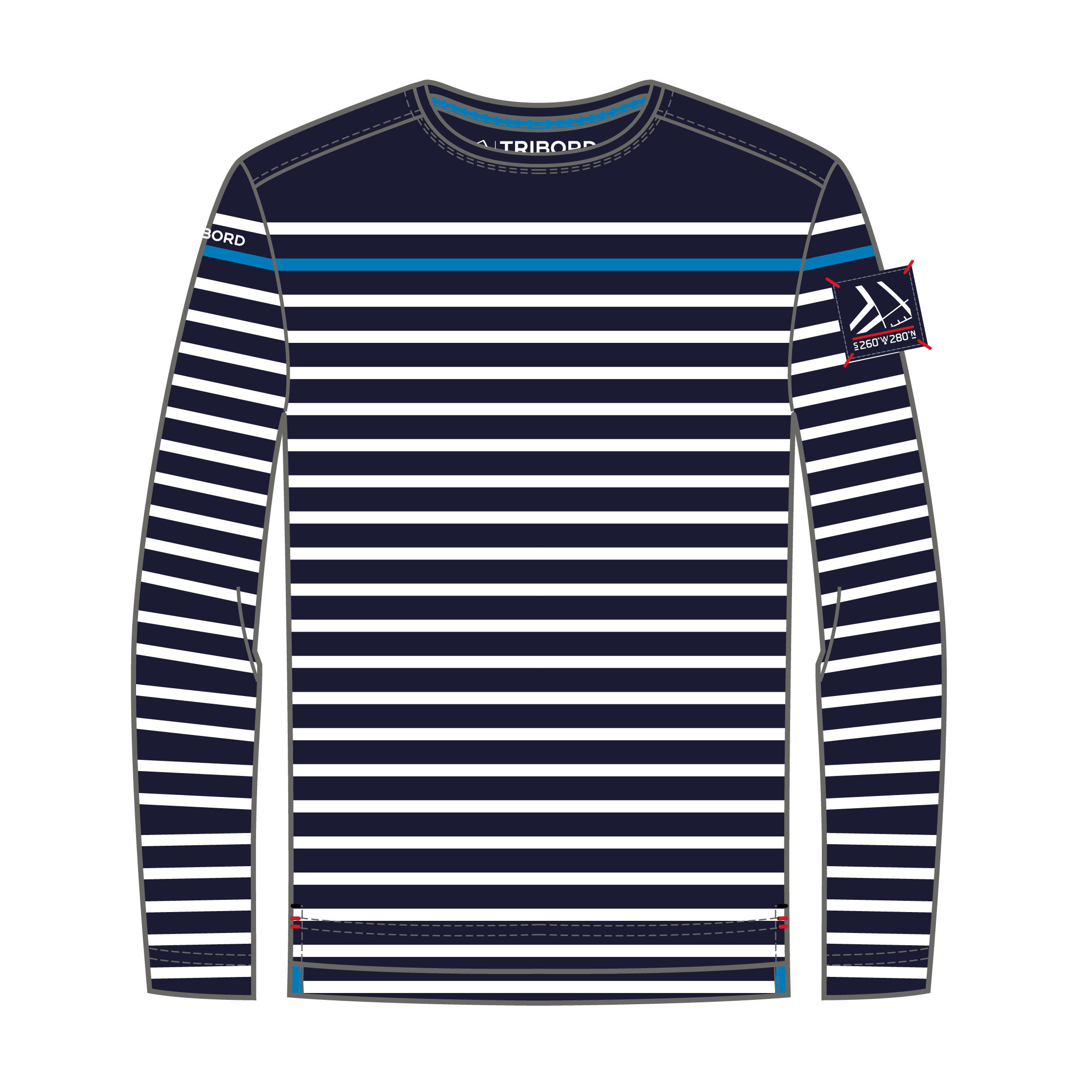 Boy’s Sailing Long sleeve T-shirt  100 - Stripy Blue 7/7