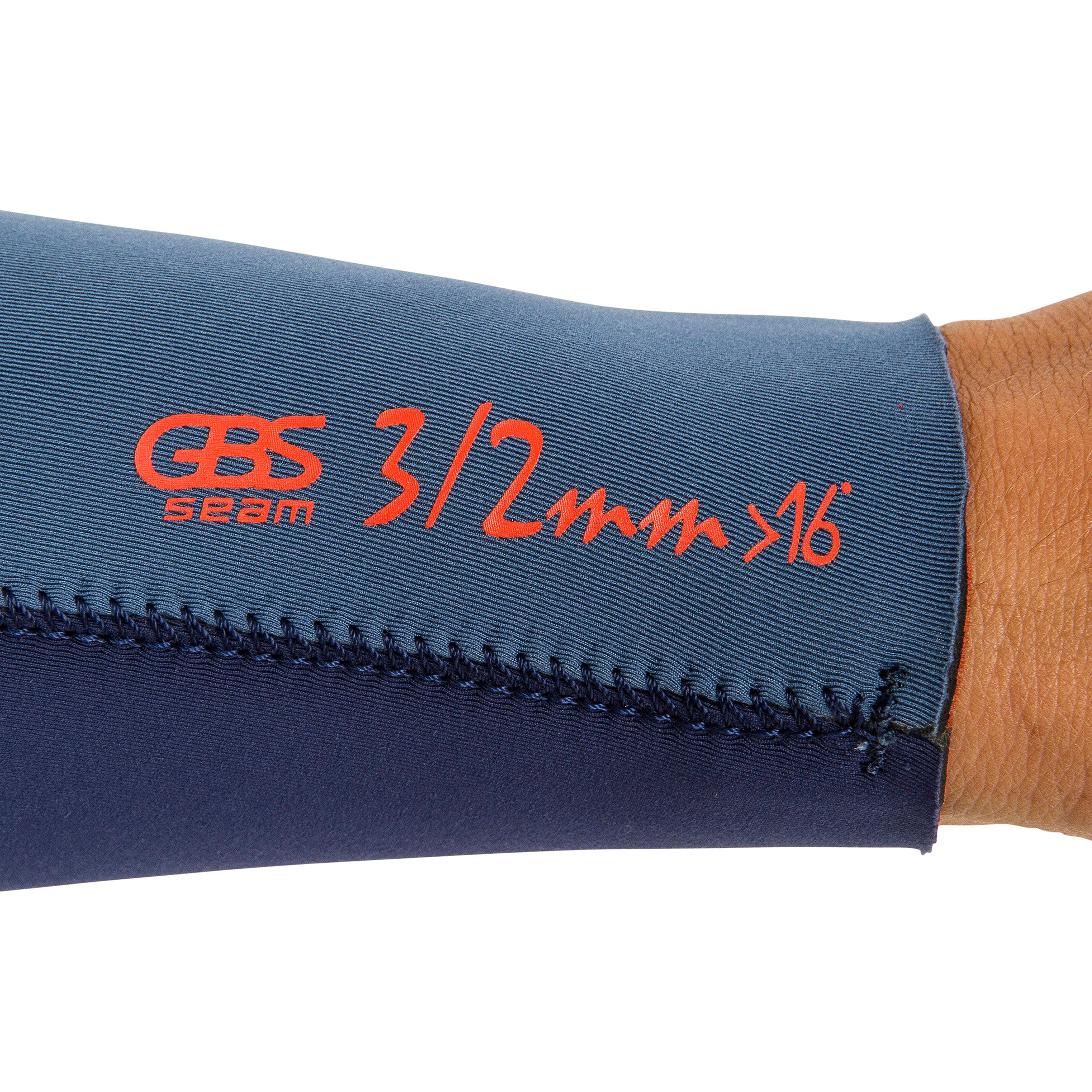 500 Men's 3/2 mm Neoprene Surfing Wetsuit - Blue 9/15