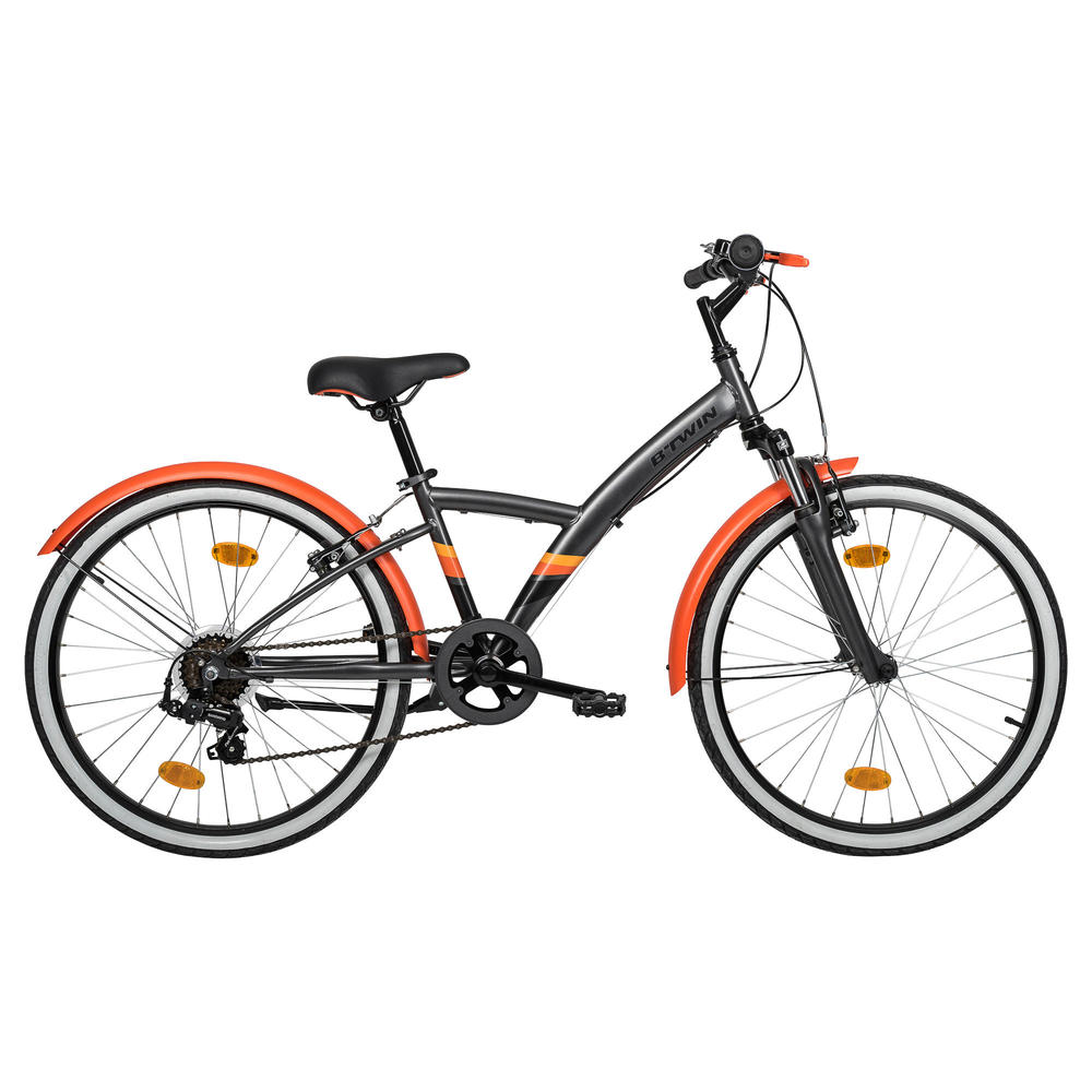 Trekkingrad_24_ pouces_decathlon_gris_orange